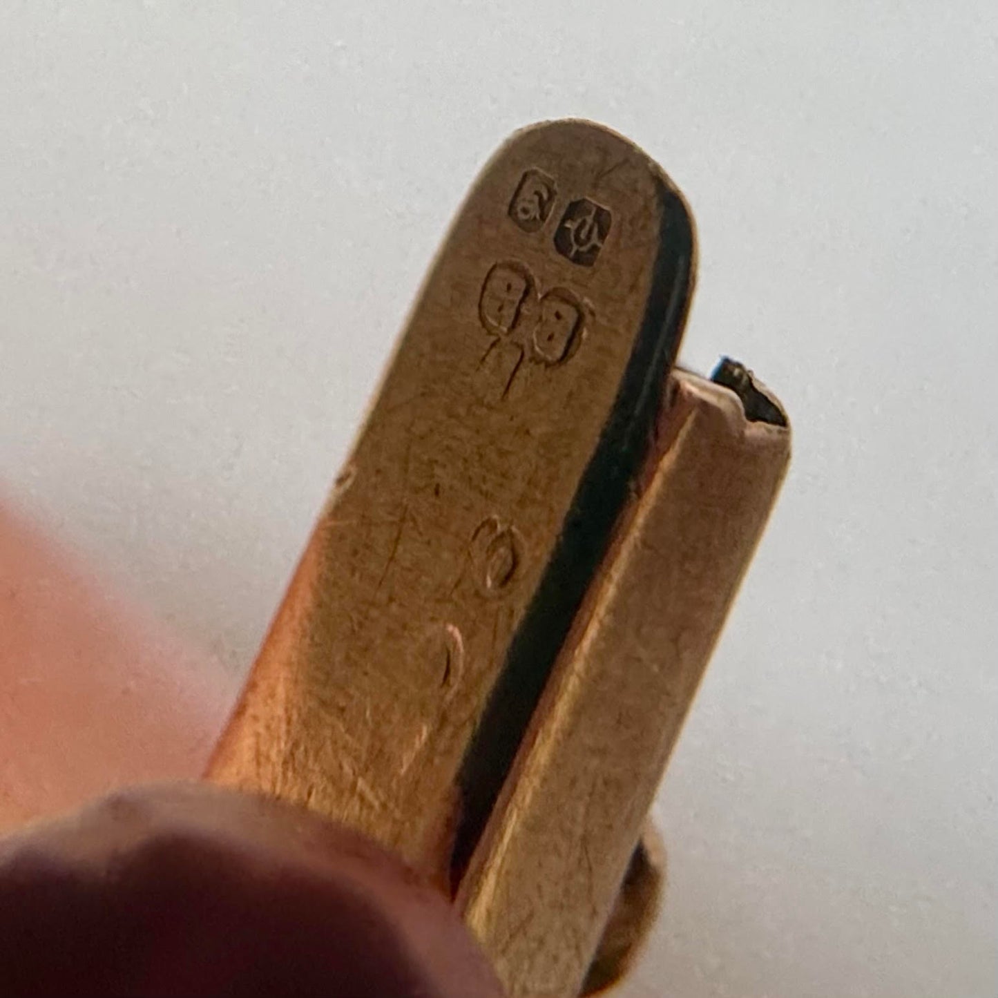 9ct Vintage flat curb bracelet
