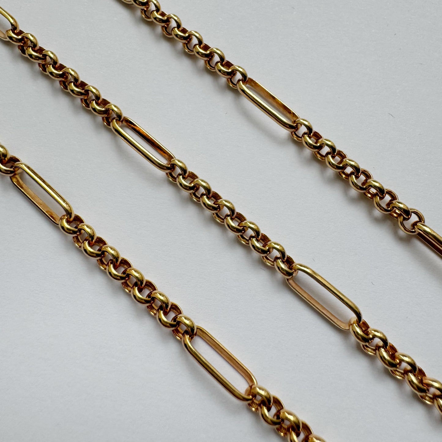 9ct Vintage UnoAerre belcher paperclip chain