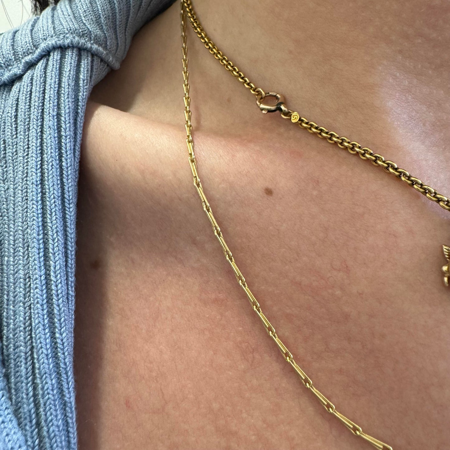 9ct Vintage hayseed chain