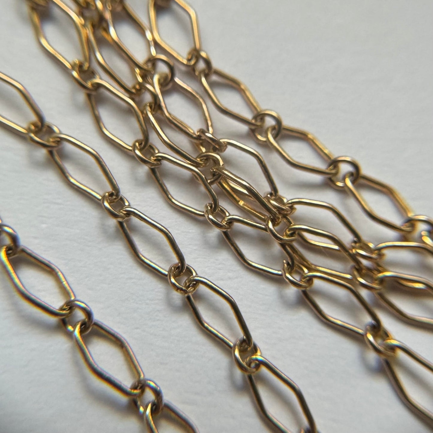 9ct Vintage marquise chain