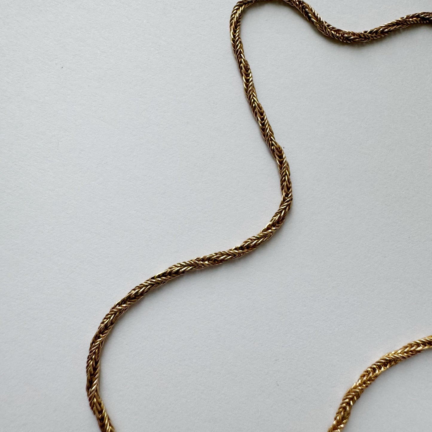 9ct Vintage wheat chain