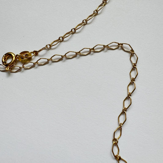 9ct Vintage marquise chain