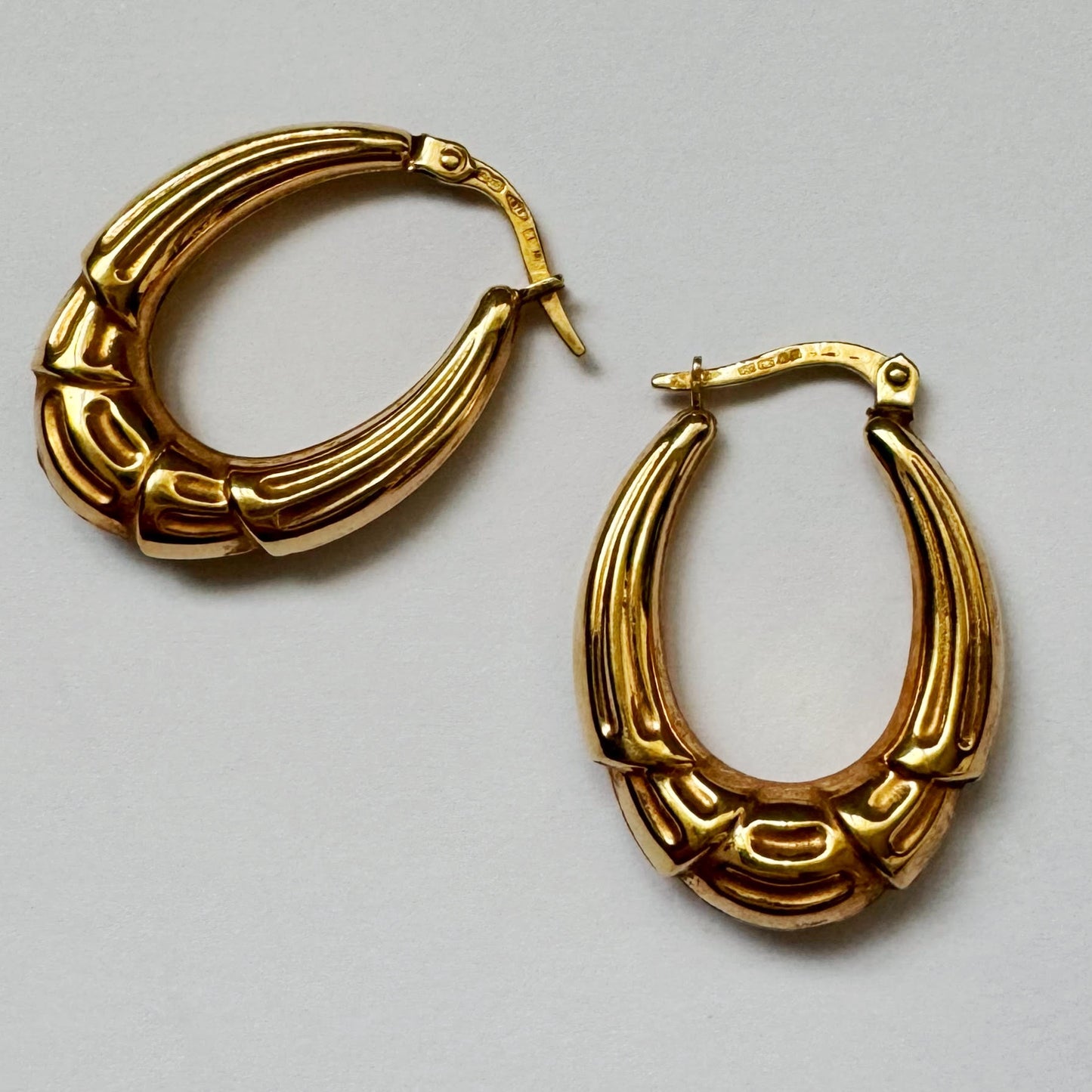 9ct Vintage UnoAerre hoops