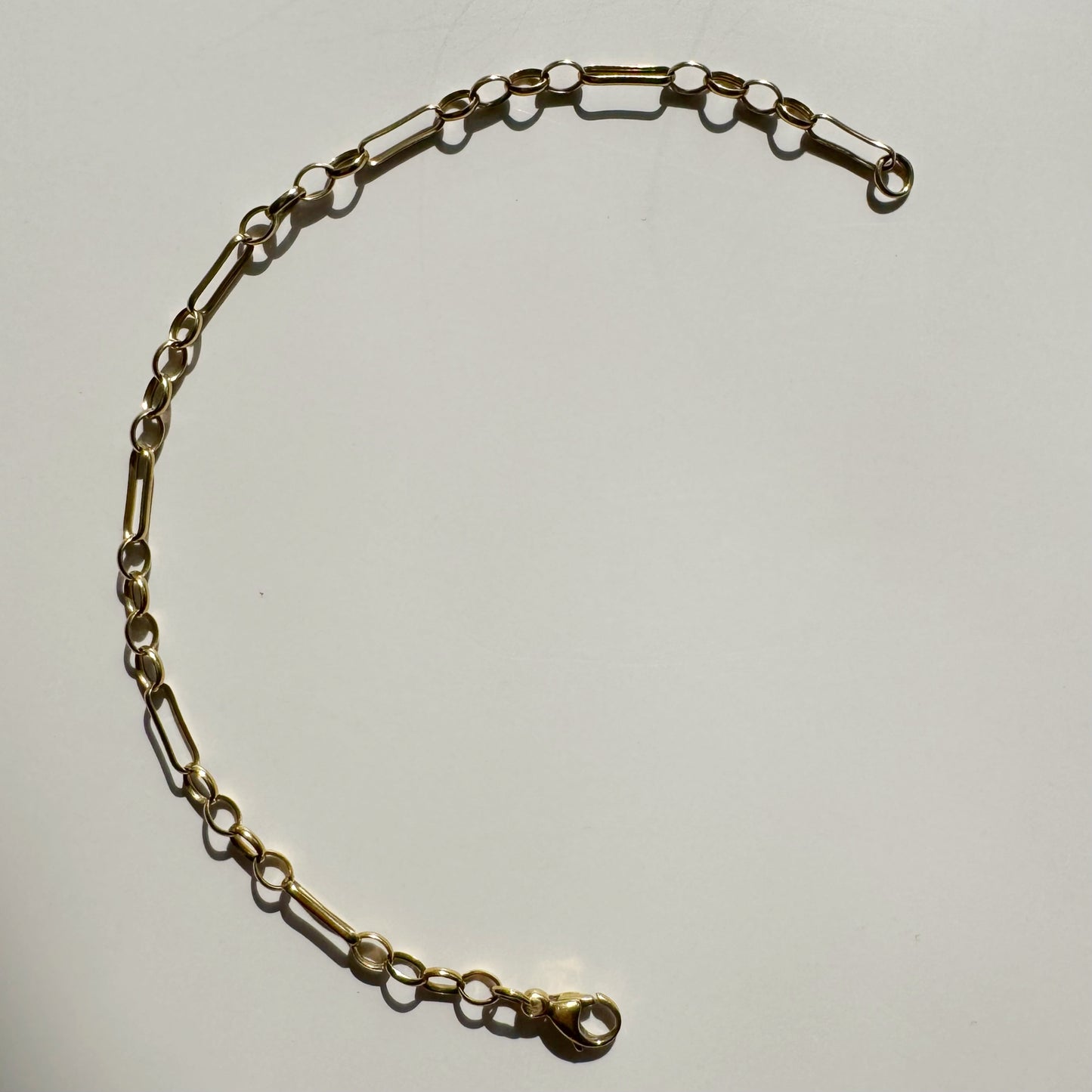 9ct Vintage fetter link bracelet