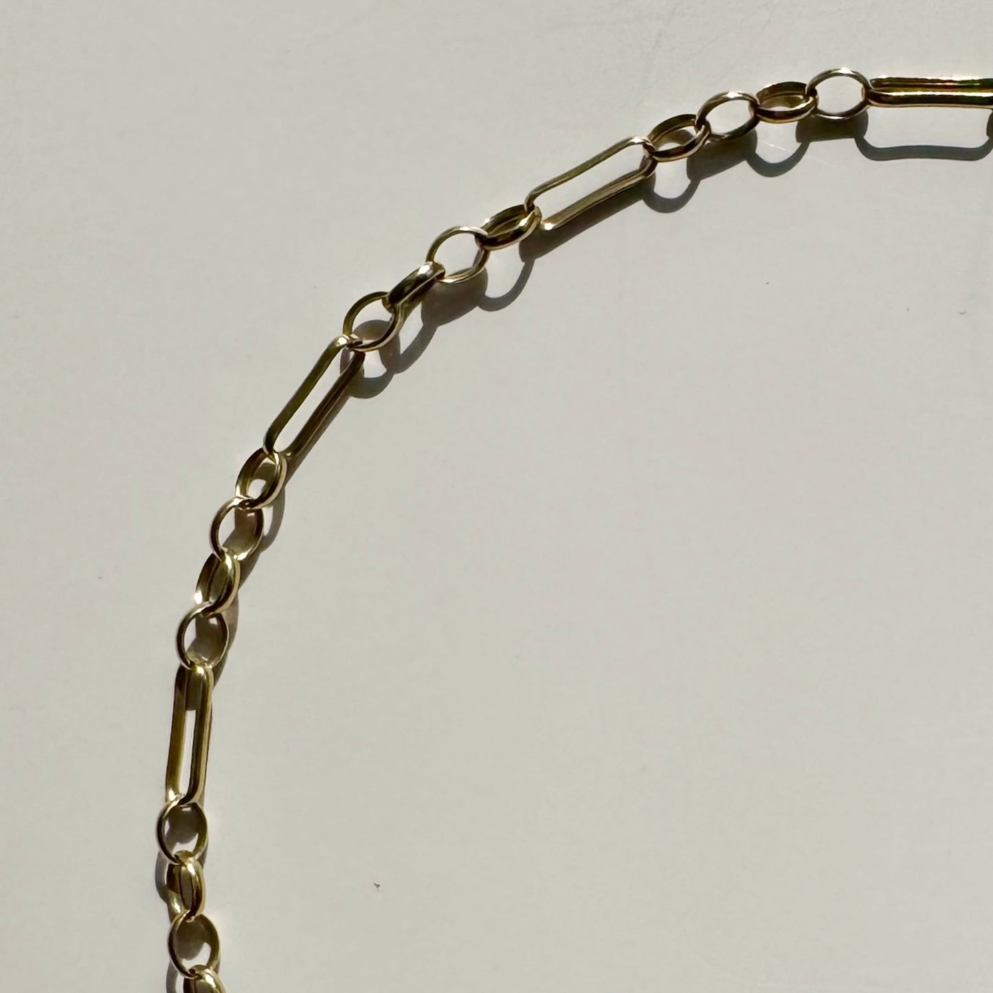 9ct Vintage fetter link bracelet