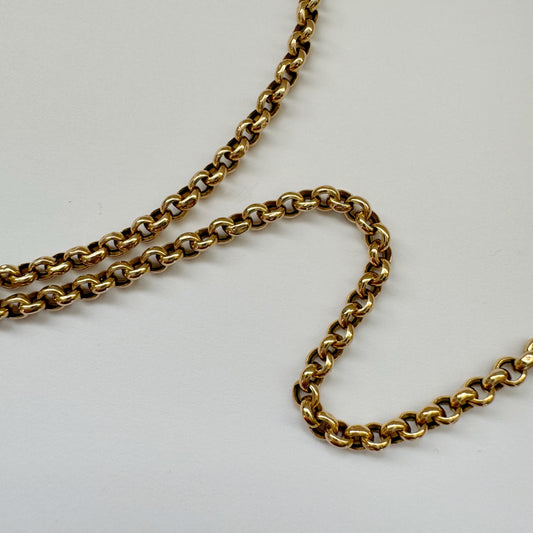 9ct Vintage UnoAerre thick belcher chain