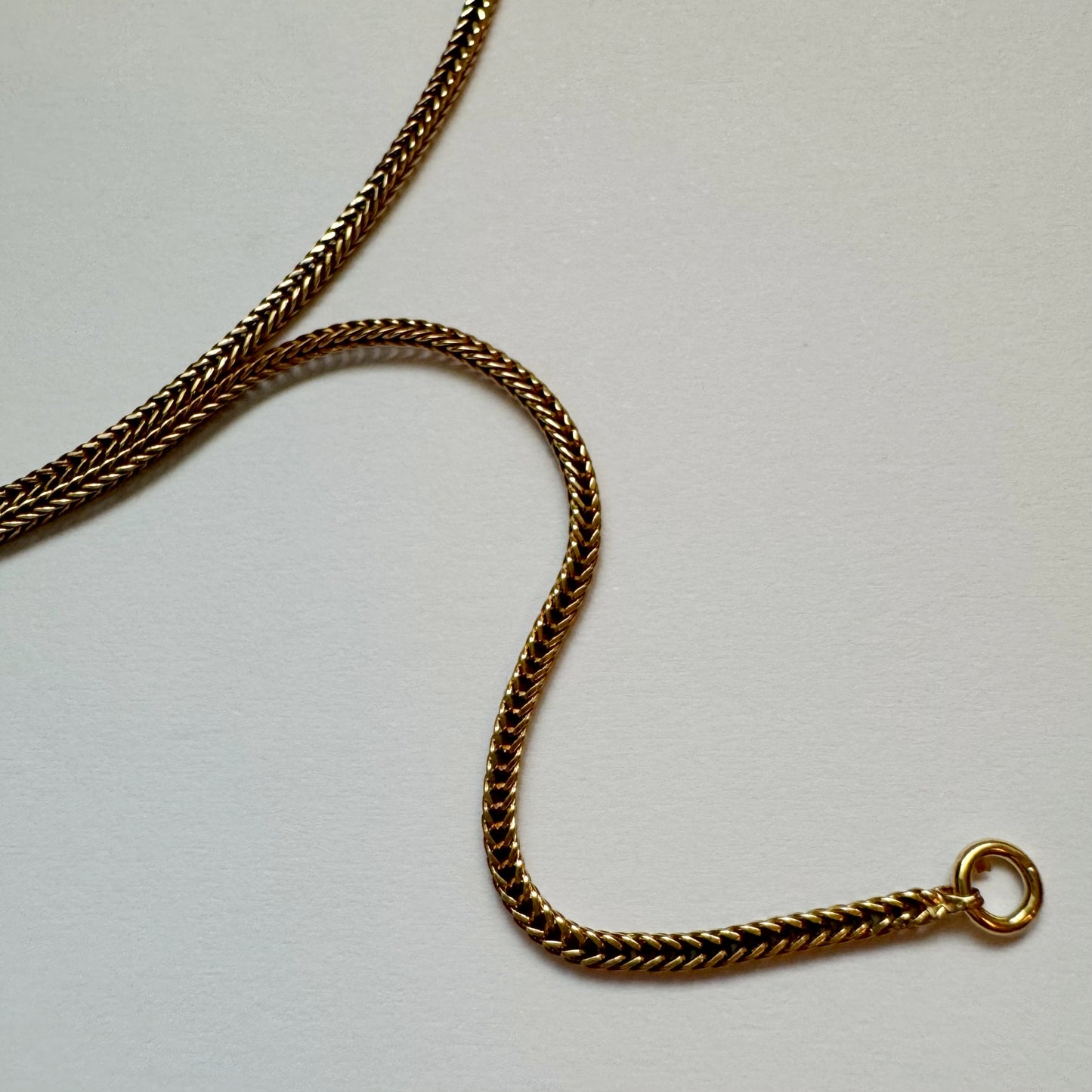 9ct Vintage foxtail chain