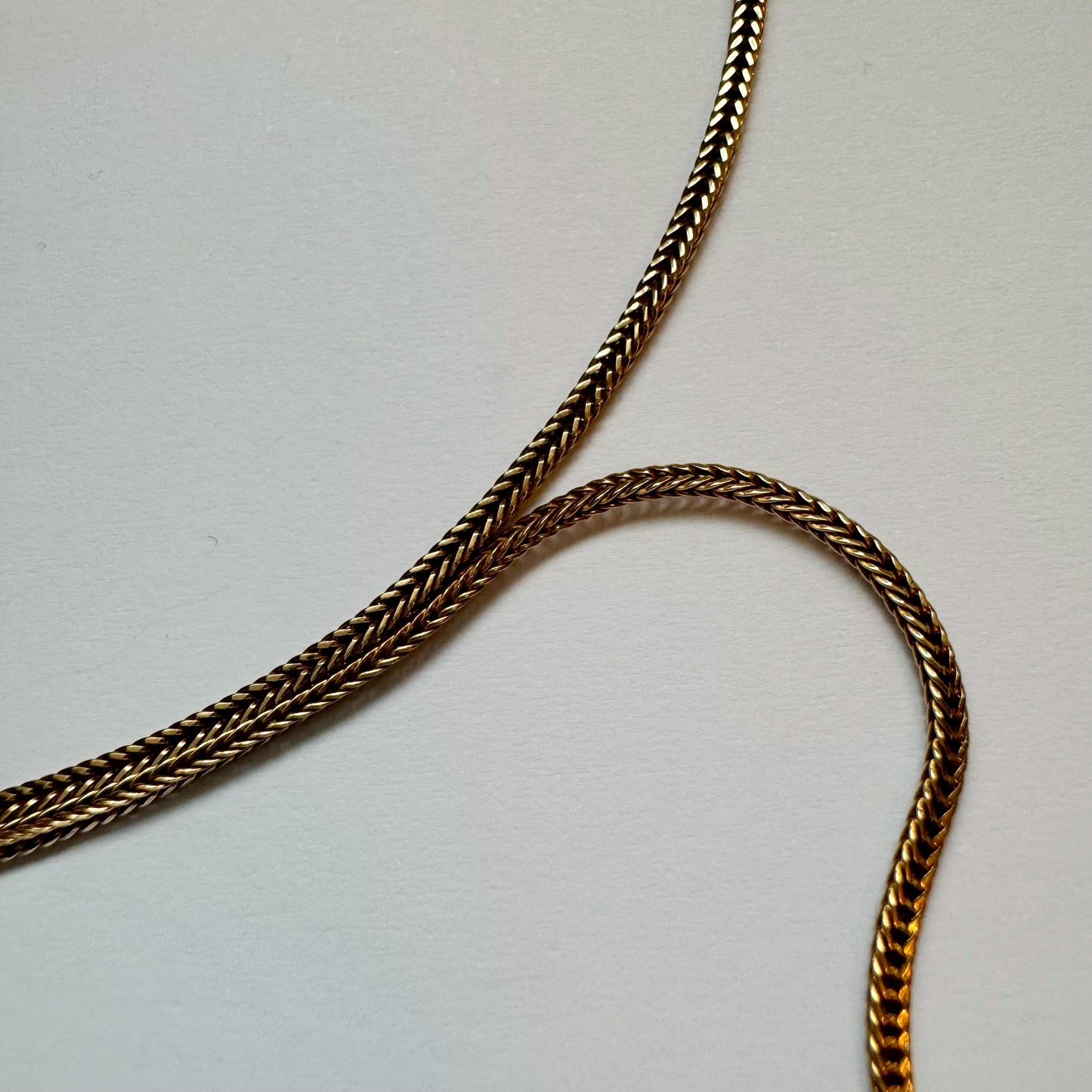 9ct Vintage foxtail chain