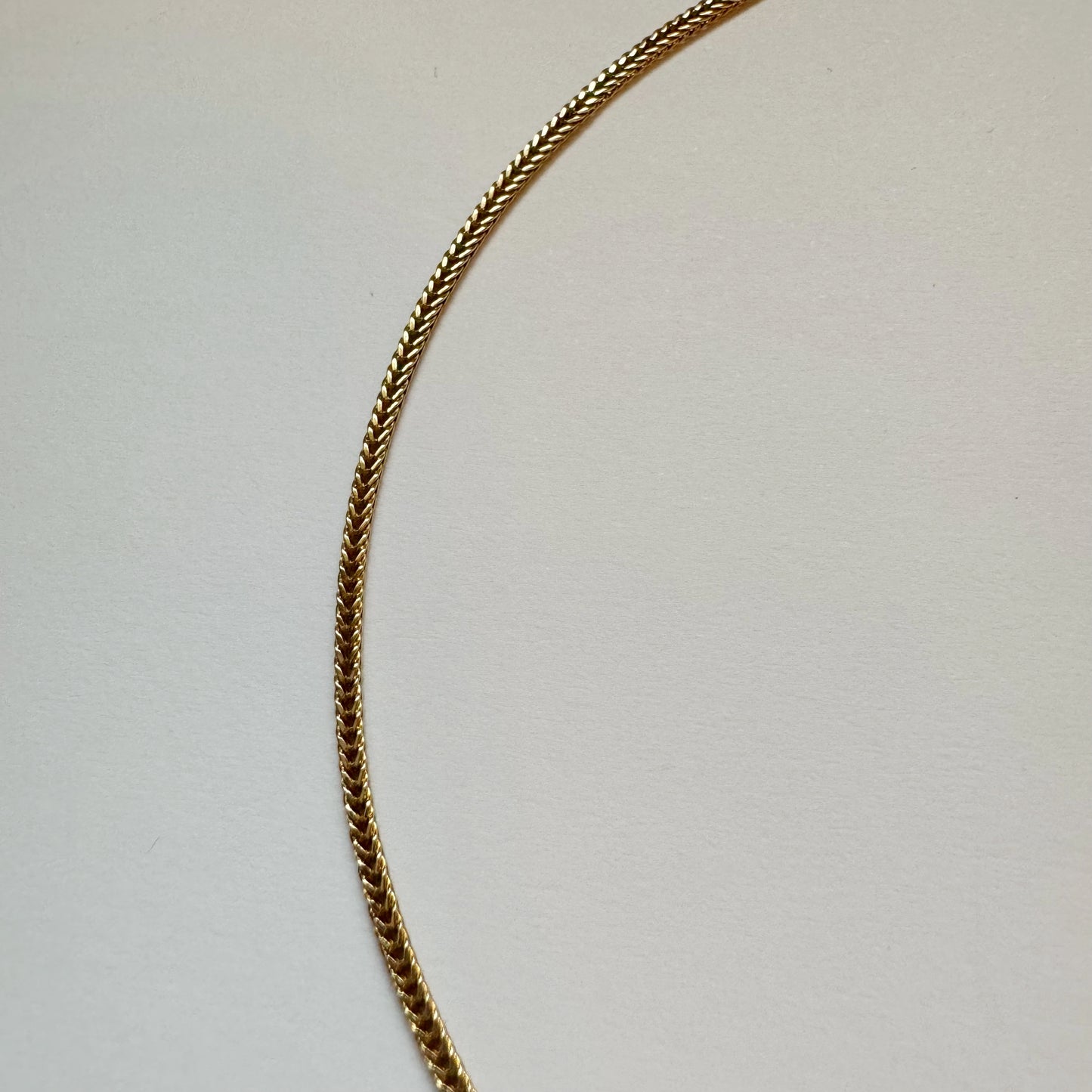 9ct Vintage foxtail chain