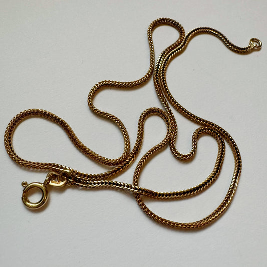 9ct Vintage foxtail chain