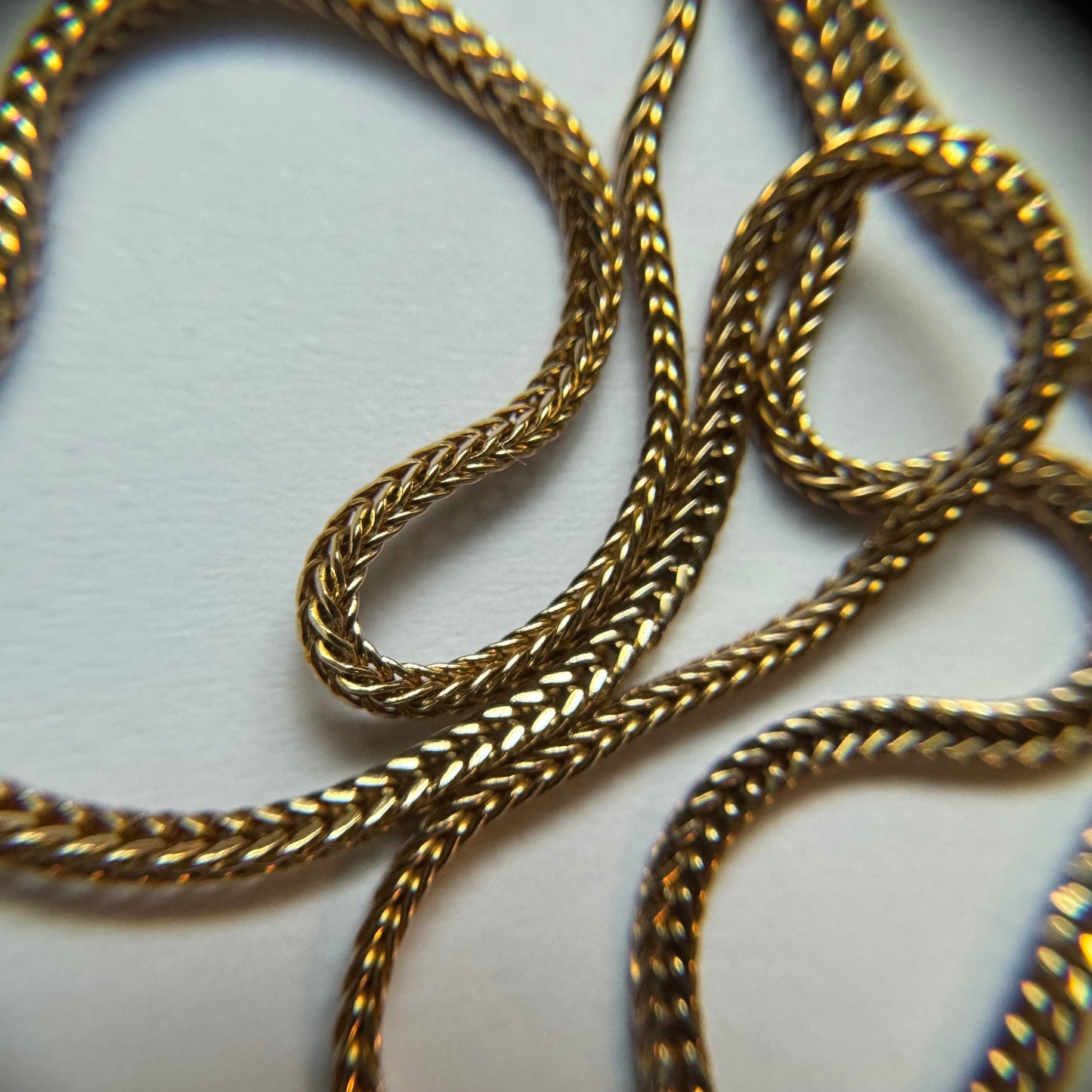 9ct Vintage foxtail chain