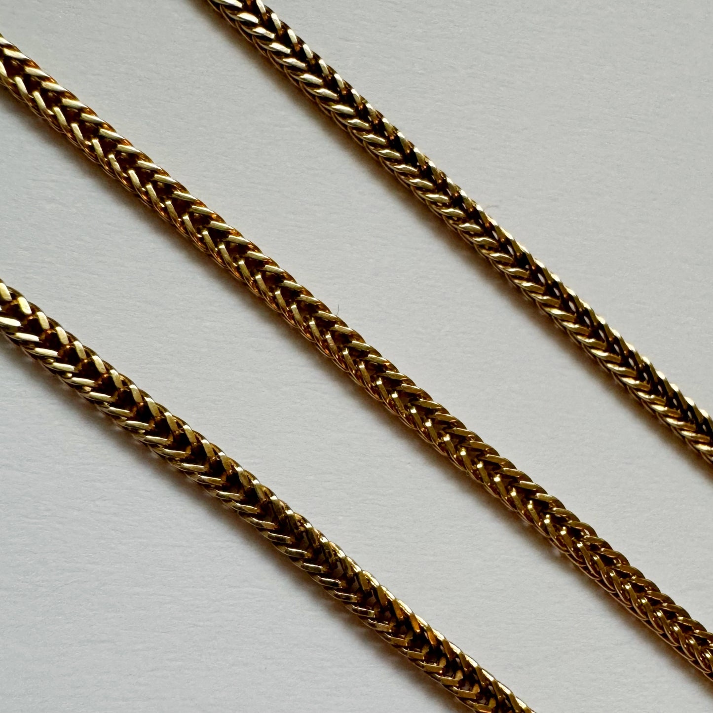 9ct Vintage foxtail chain