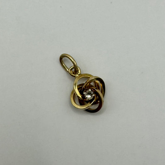 9ct Victorian diamond pin conversion charm