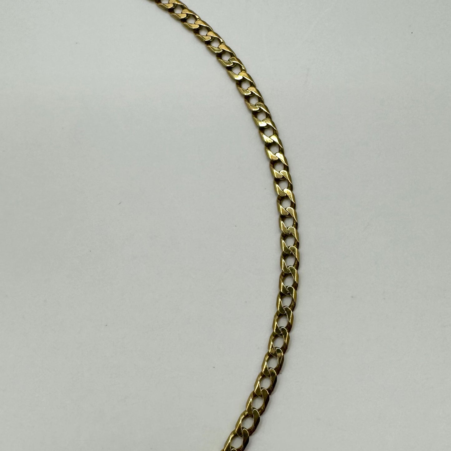 9ct 3mm wide curb chain