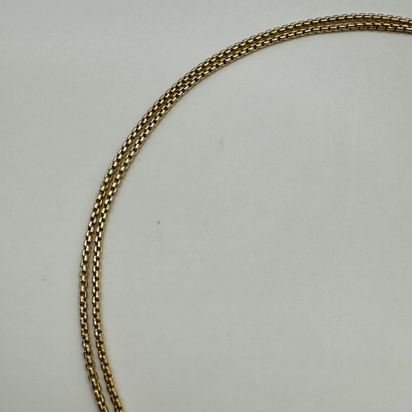 9ct Rounded box link chain