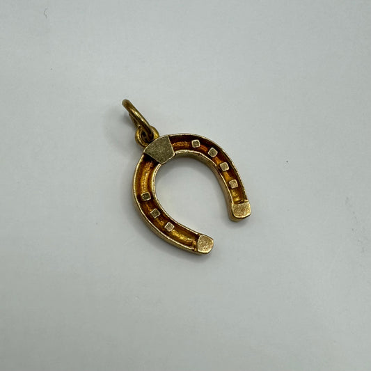 9ct Vintage large horseshoe charm