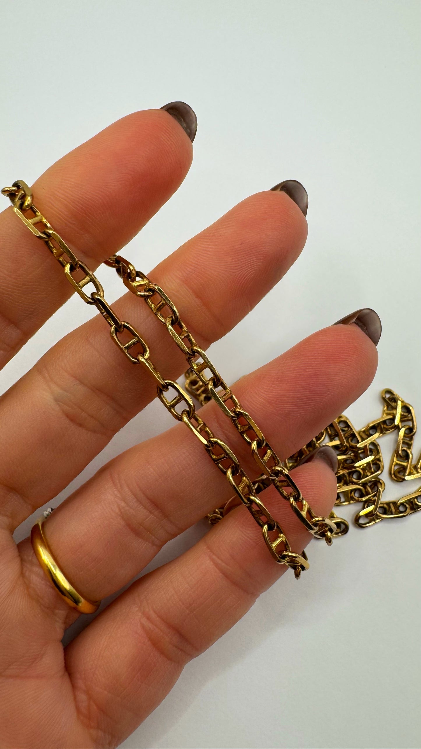 9ct Heavy vintage mariner chain