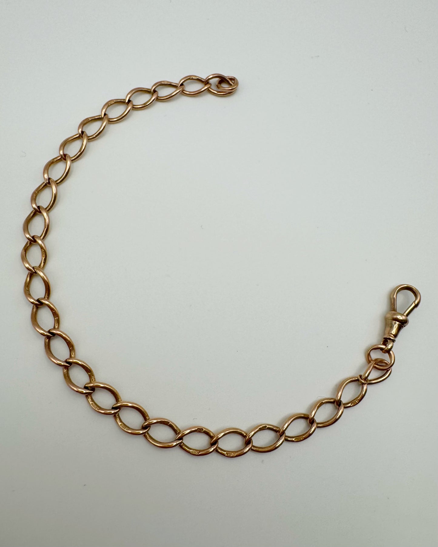 9ct Antique open link bracelet