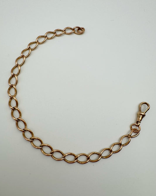 9ct Antique open link bracelet