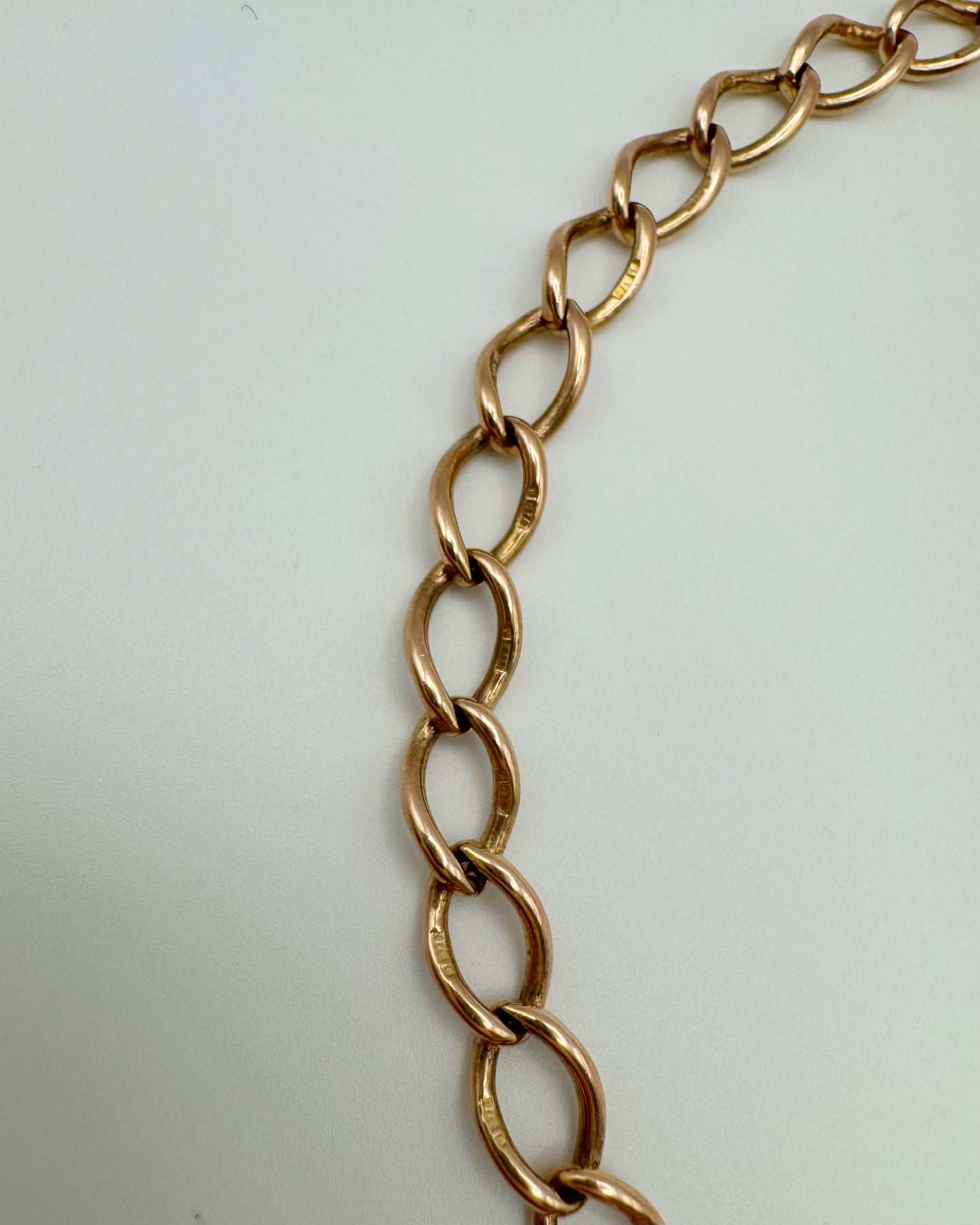 9ct Antique open link bracelet