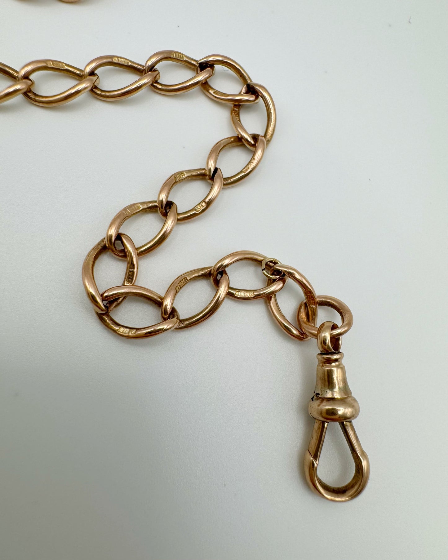 9ct Antique open link bracelet