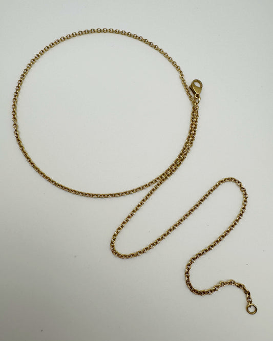 9ct Vintage cable chain