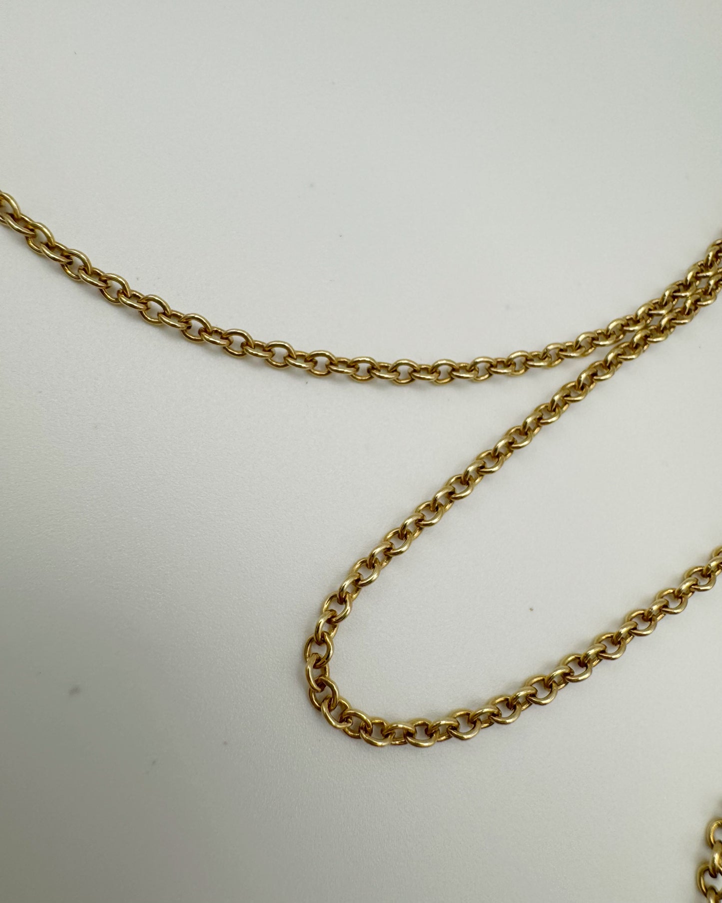 9ct Vintage cable chain