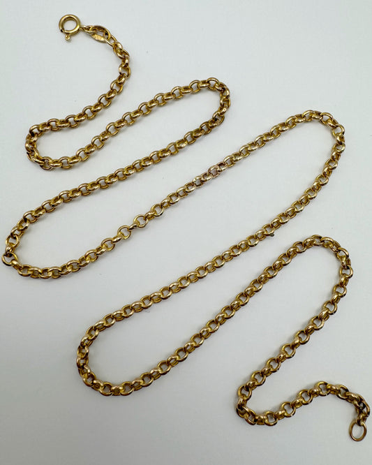 9ct Vintage hollow belcher chain
