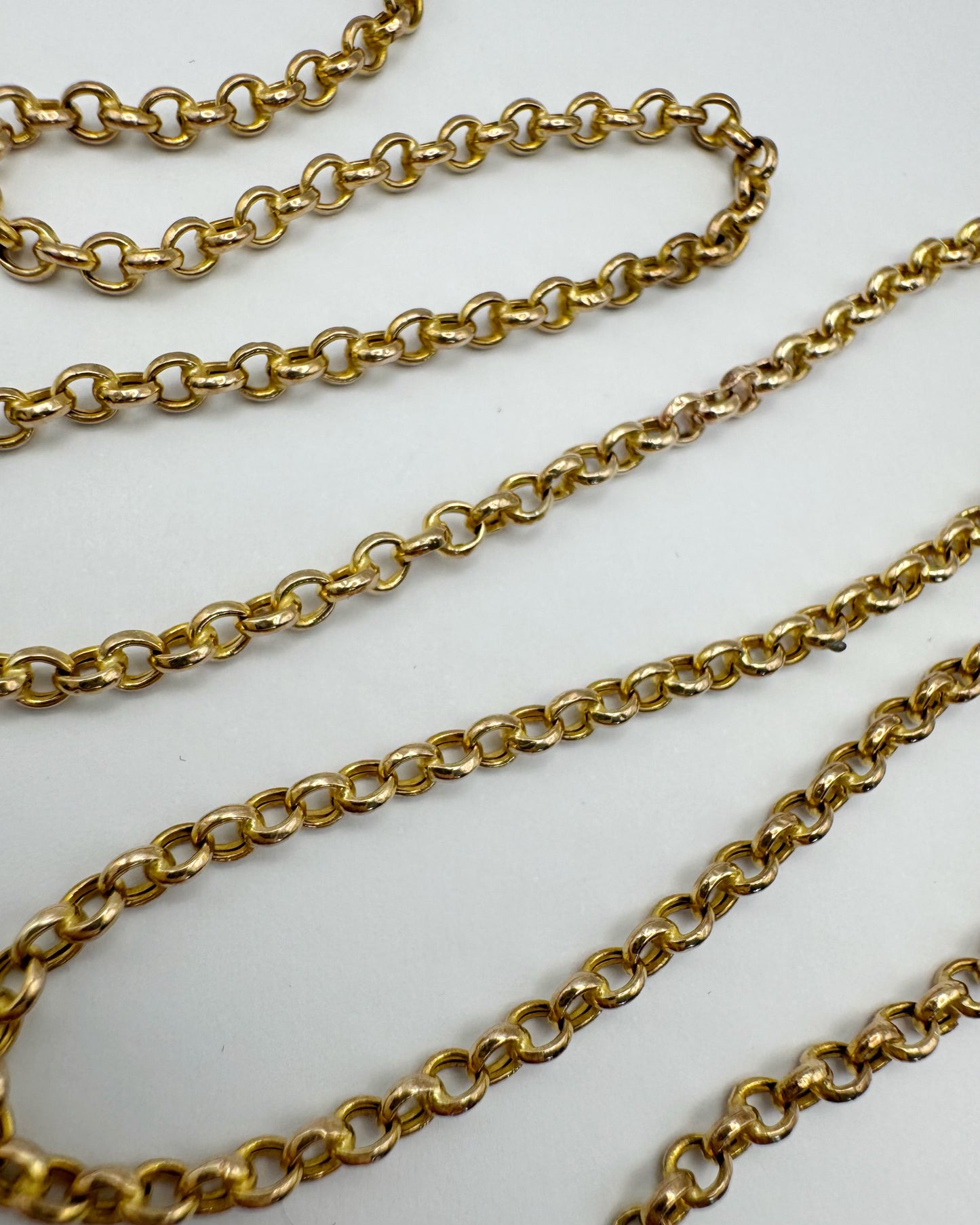 9ct Vintage hollow belcher chain