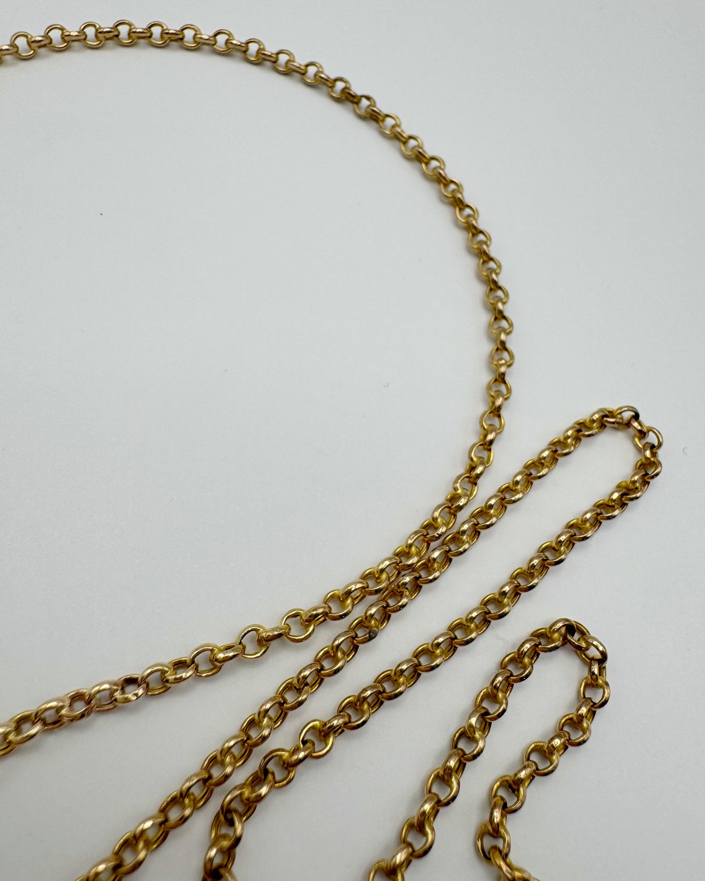 9ct Vintage hollow belcher chain
