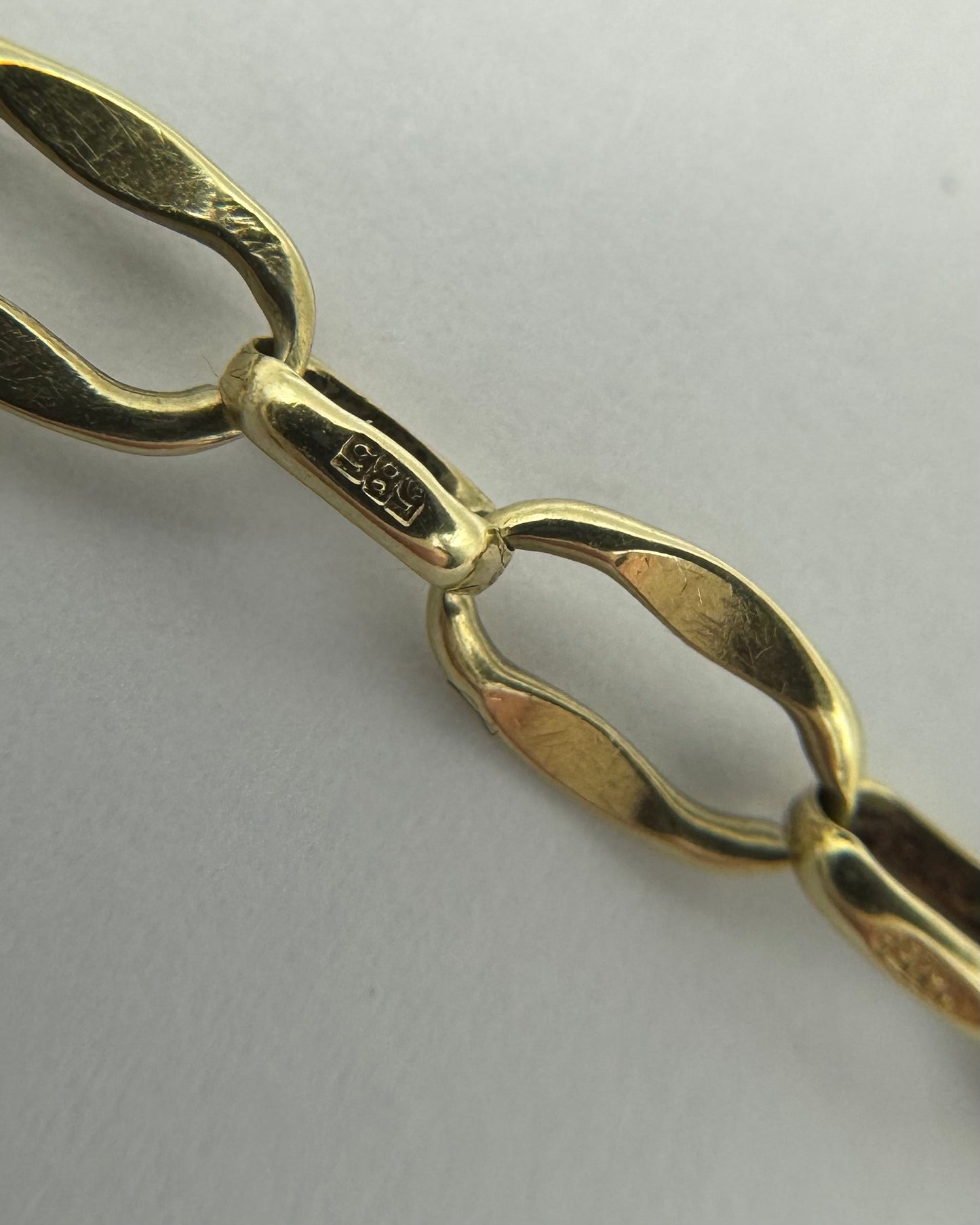 14ct Vintage mariner style bracelet