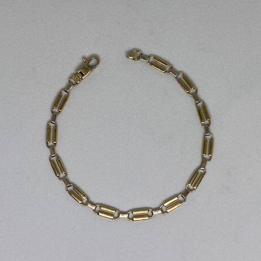 White & Yellow gold vintage bracelet