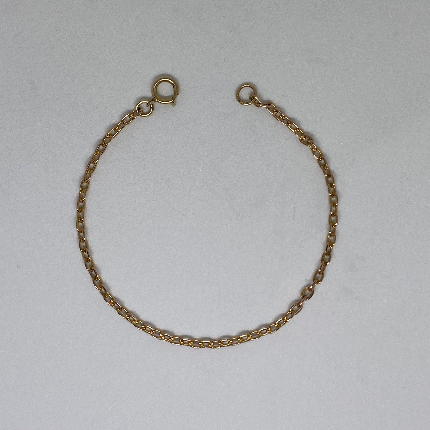 Dainty fine link bracelet