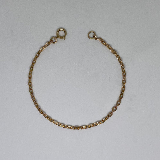 Dainty fine link bracelet