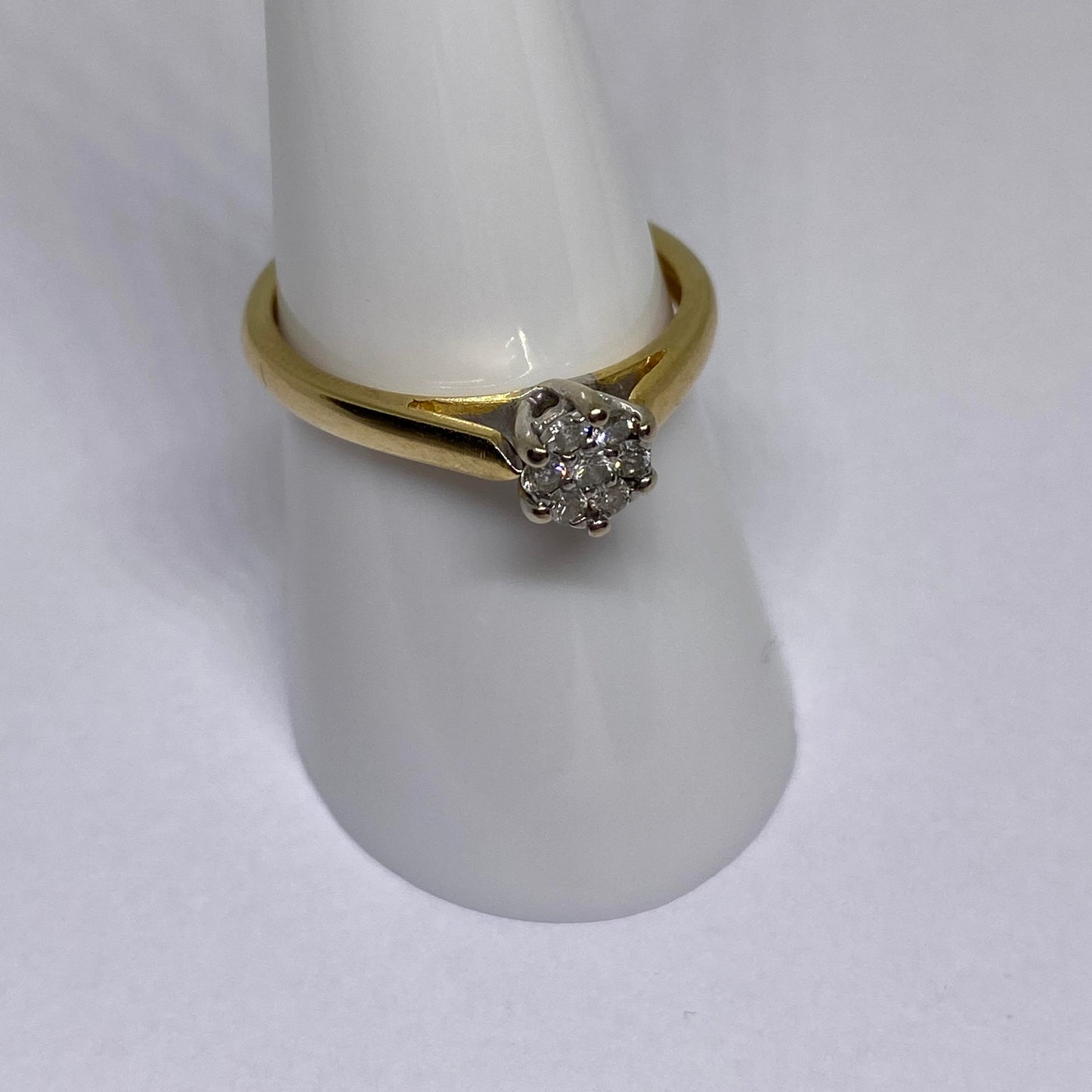 Daisy set diamond ring