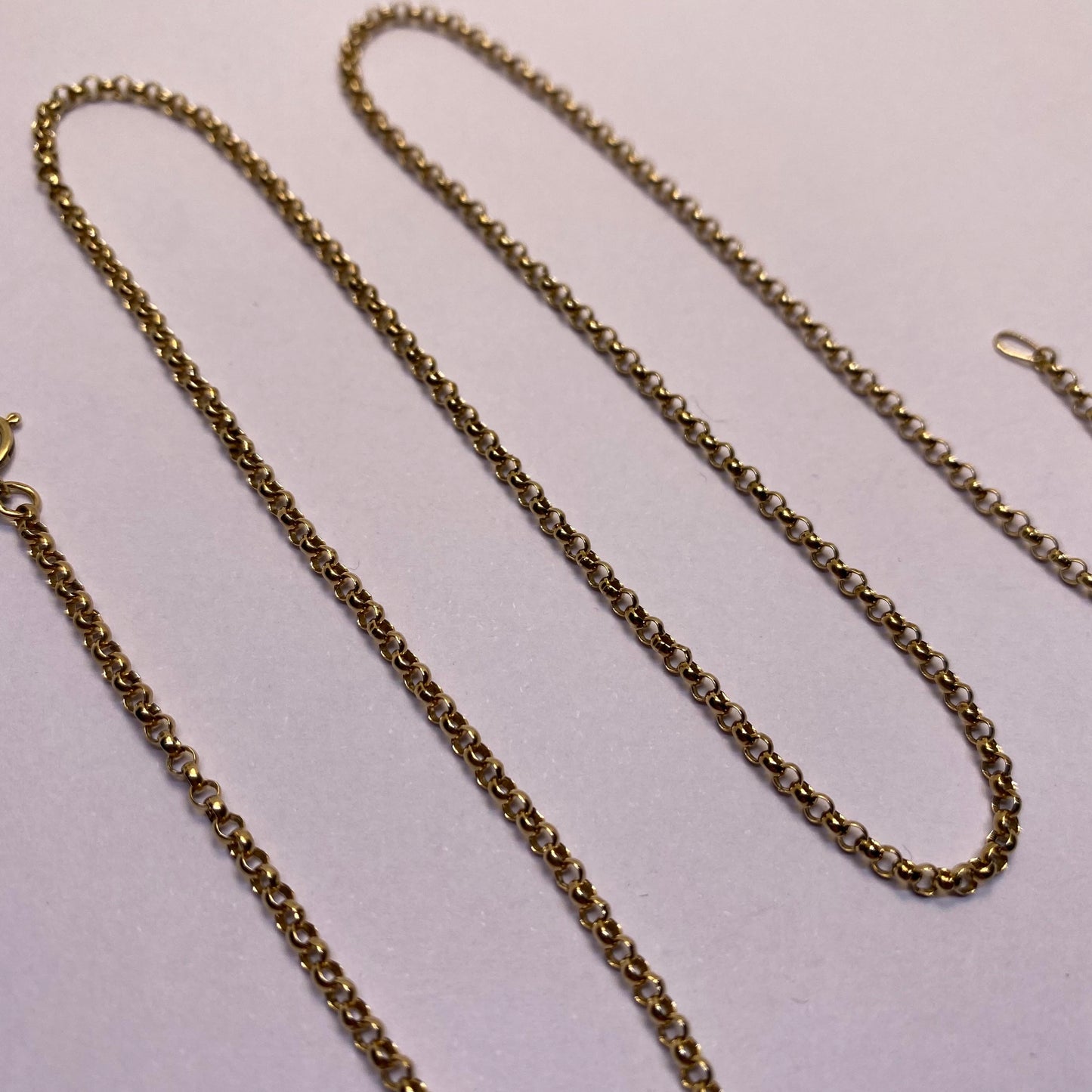 9ct slim belcher chain