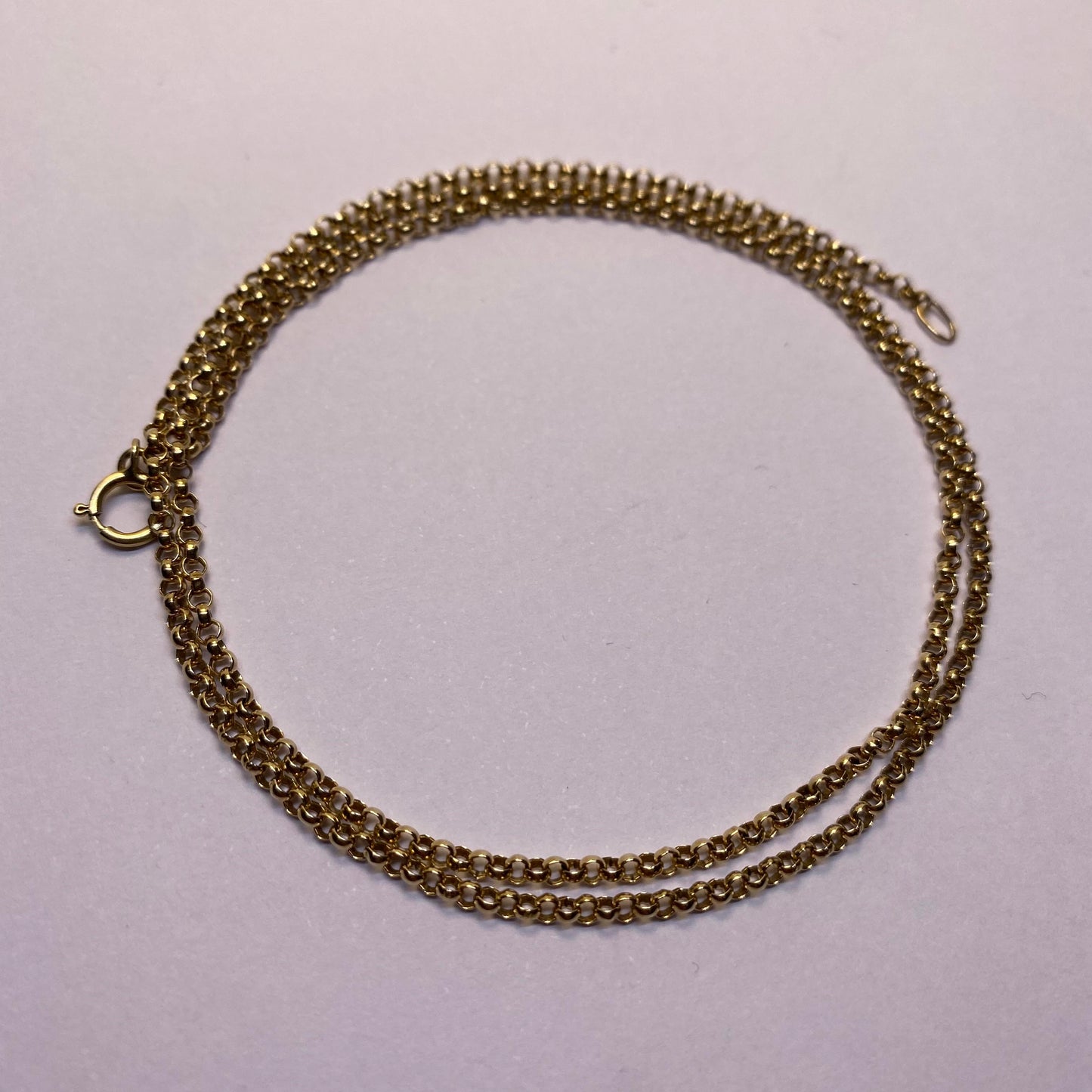 9ct slim belcher chain