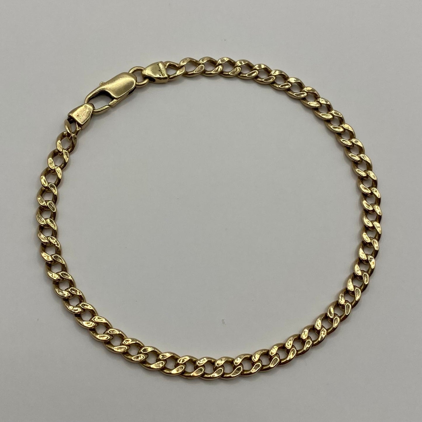 9ct Slim Curb link Bracelet