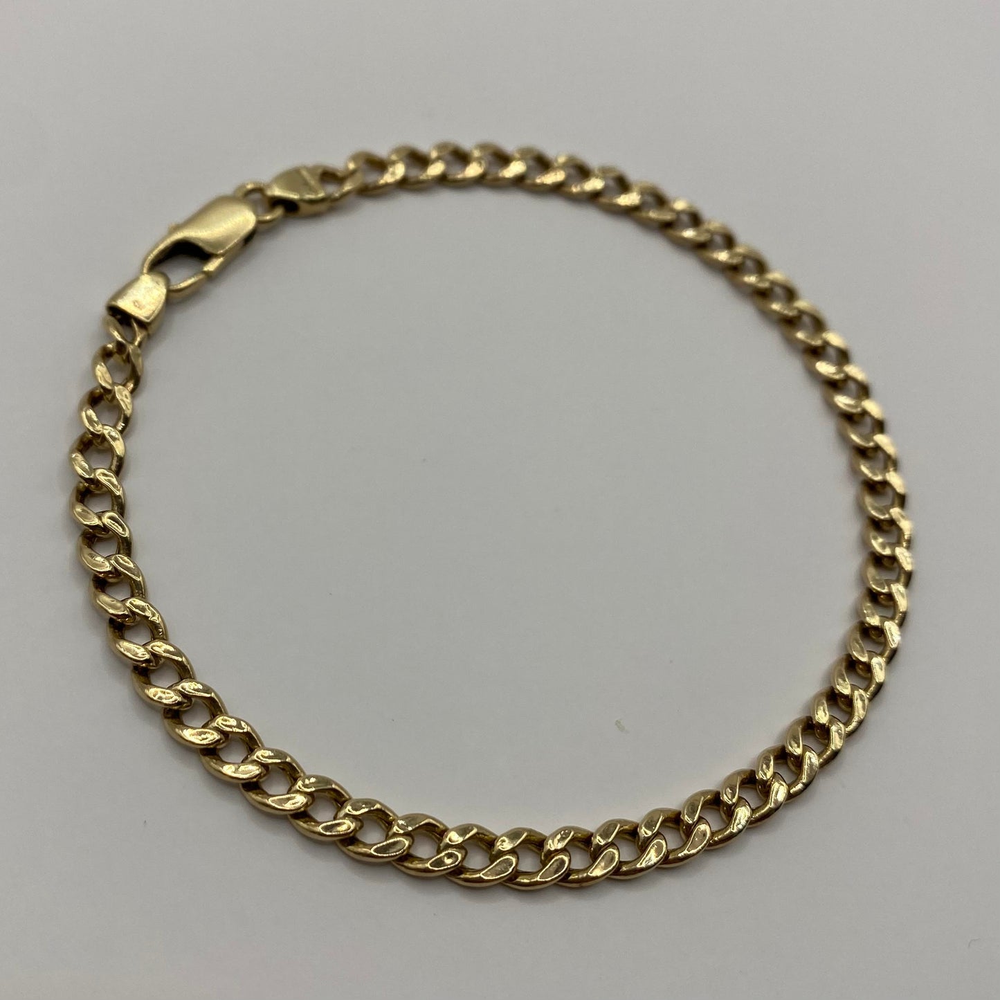 9ct Slim Curb link Bracelet