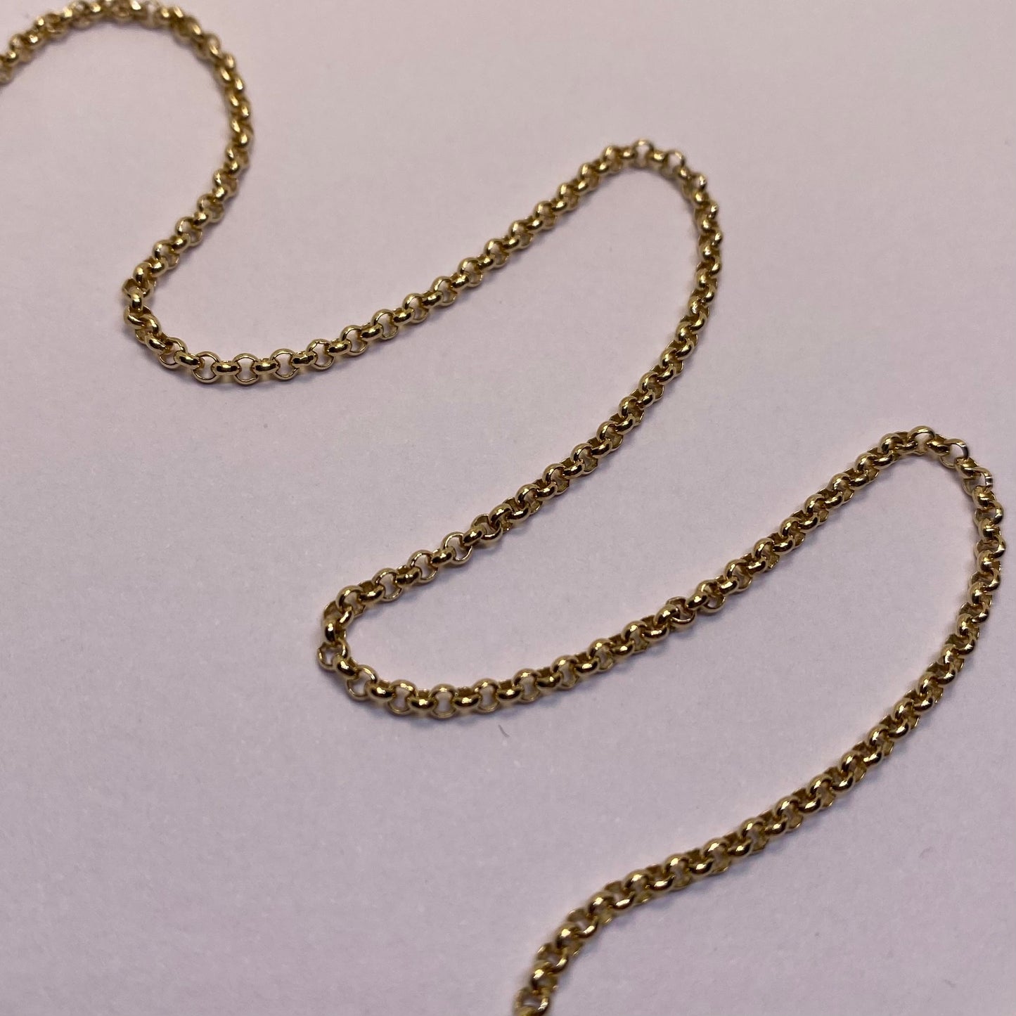 9ct slim belcher chain