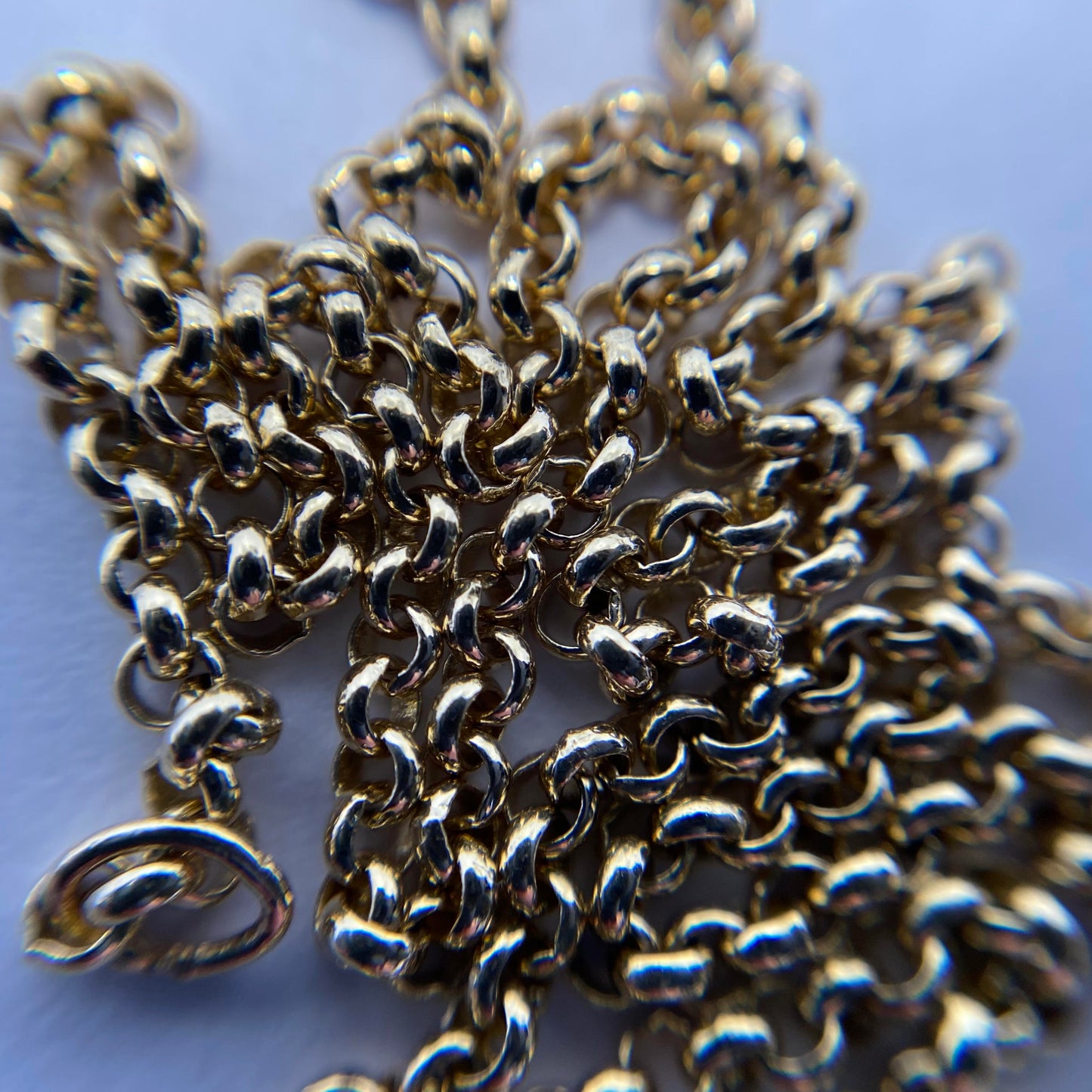 9ct slim belcher chain