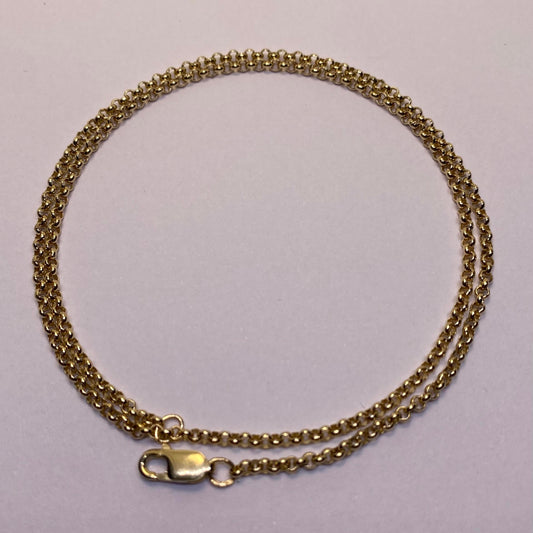 9ct slim belcher chain