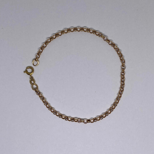 Rose gold belcher bracelet