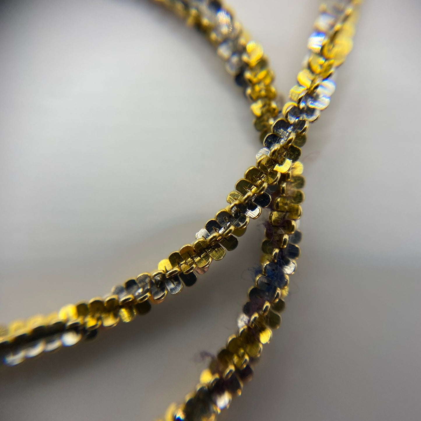 9ct Bicolour twist chain