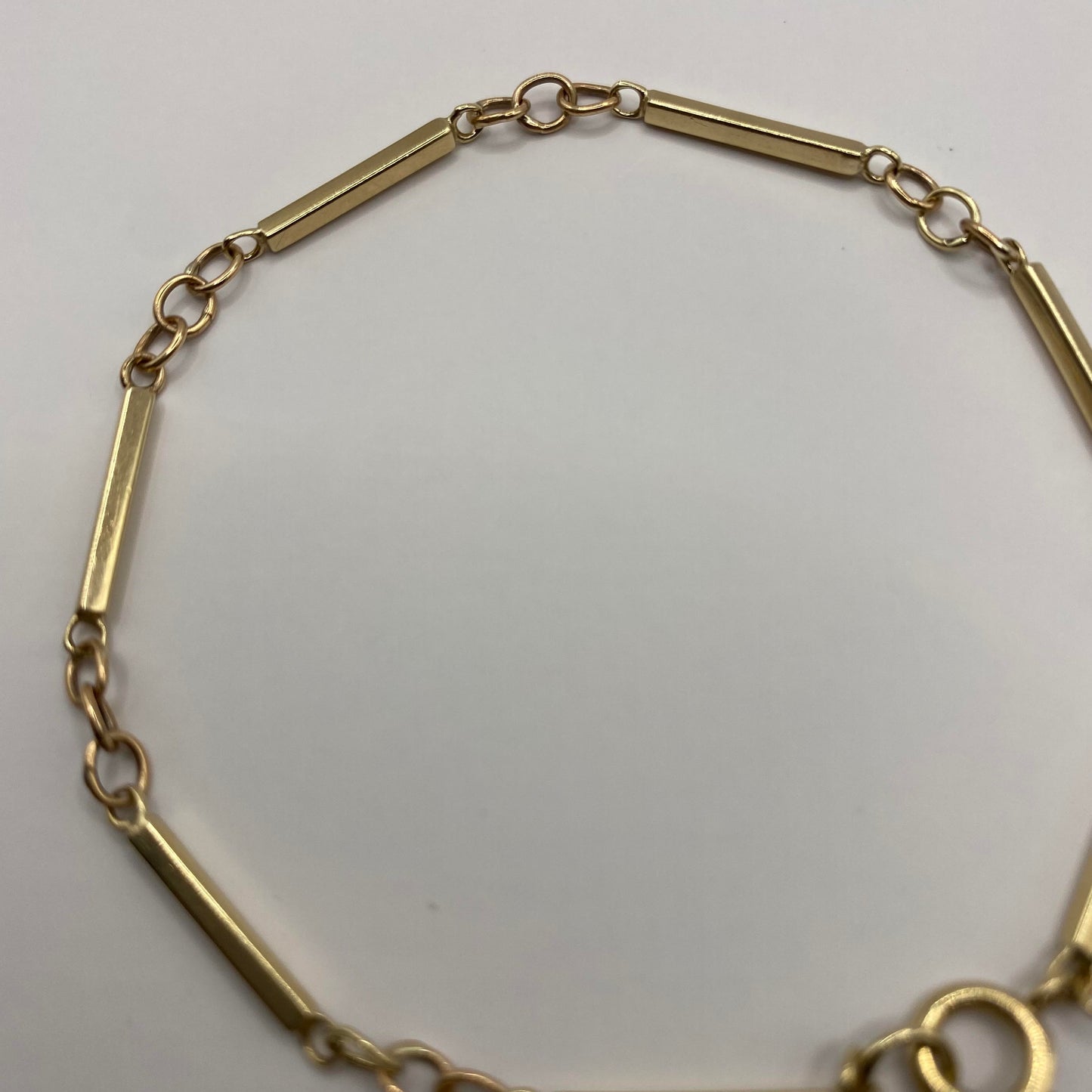 9ct Bar station bracelet