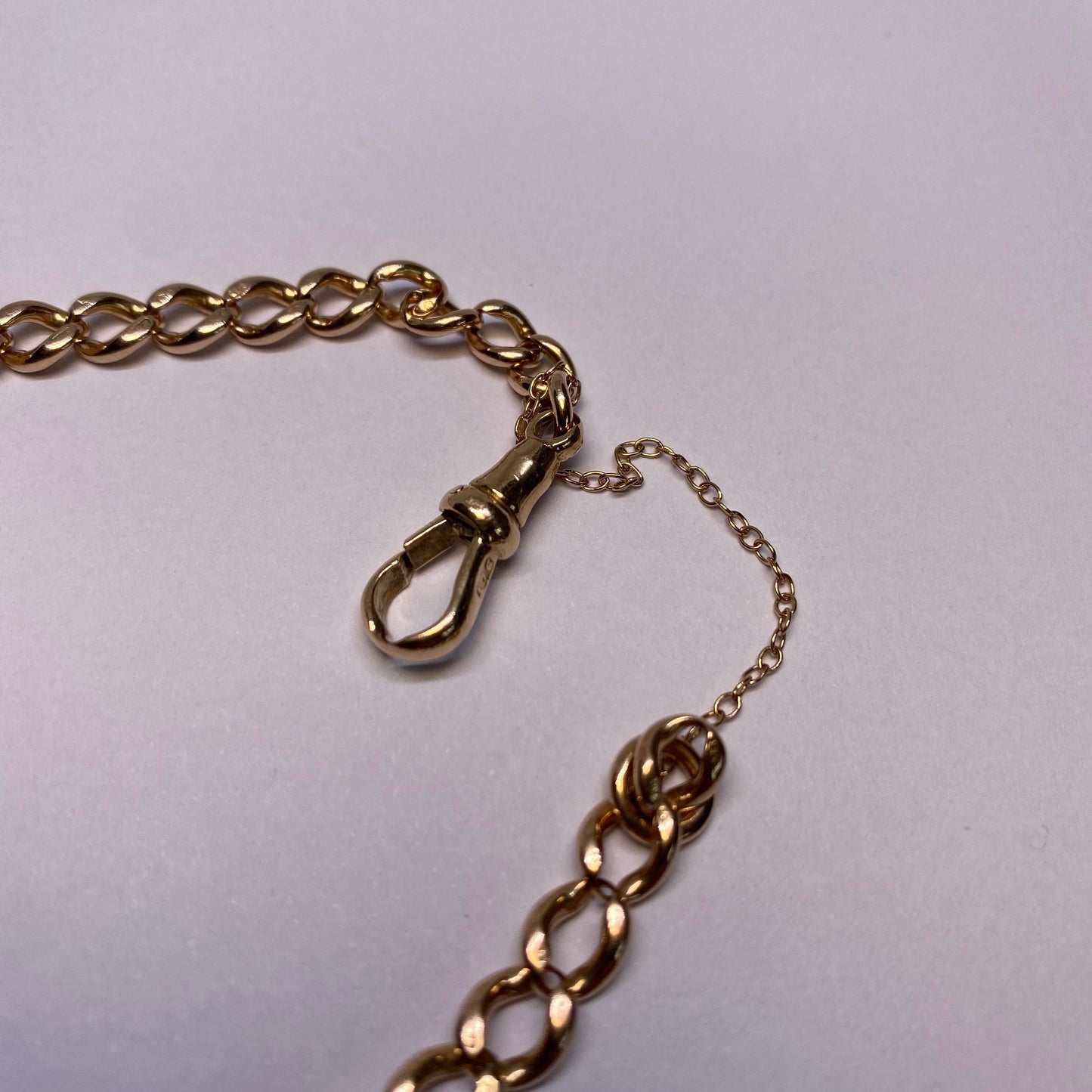 9ct Rose gold curb bracelet