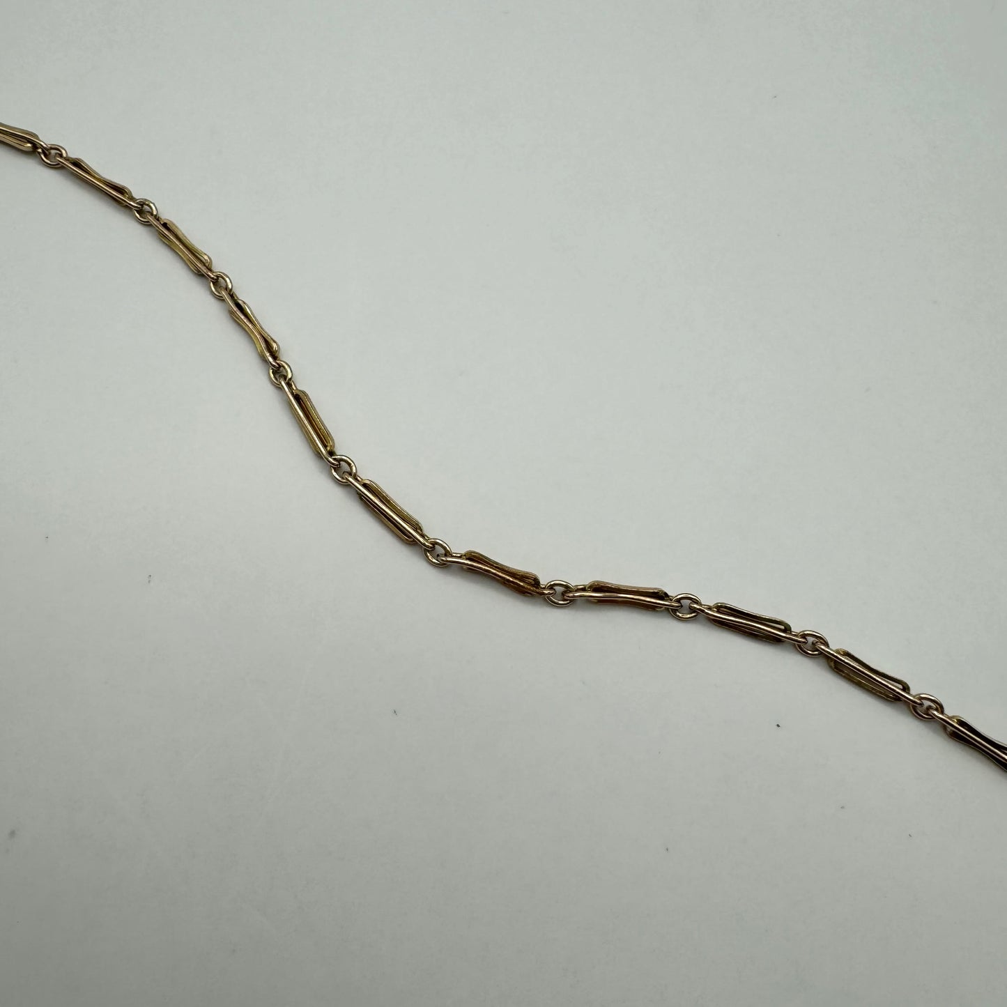 9ct Fine fetter link bracelet