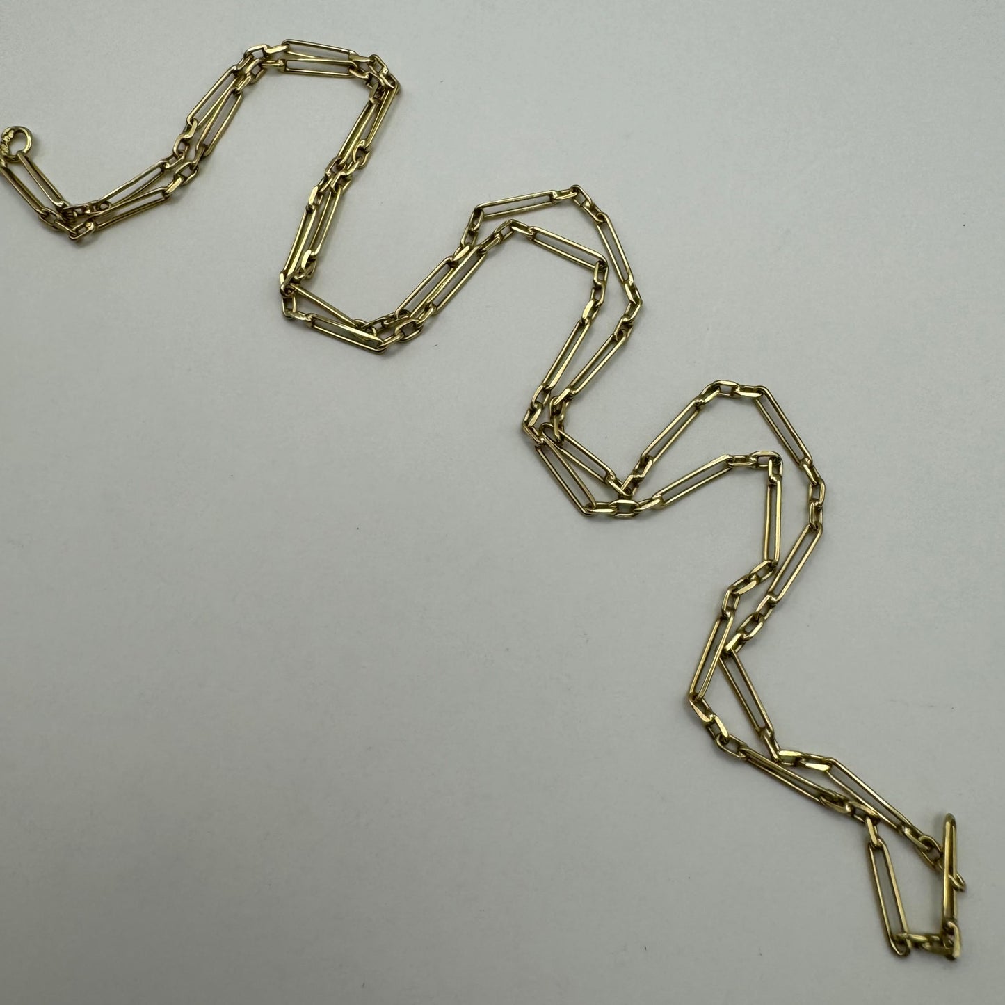 14ct Darling dainty paperclip chain