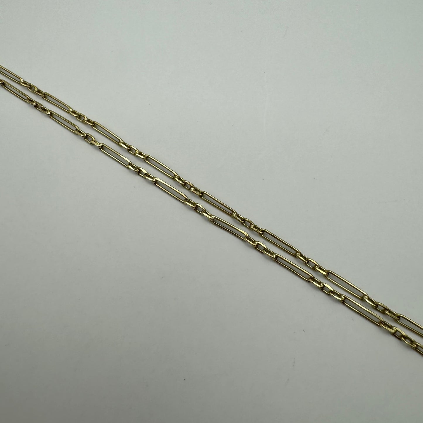 14ct Darling dainty paperclip chain