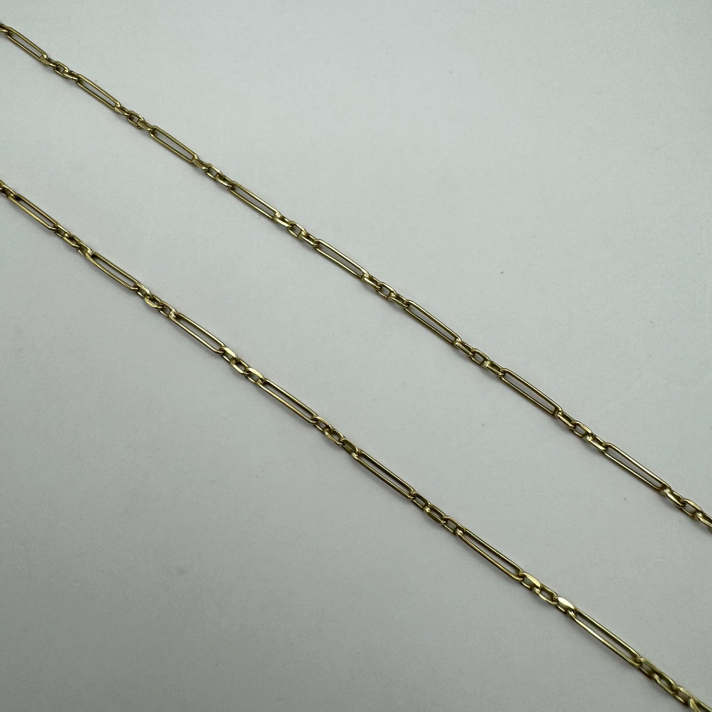 14ct Darling dainty paperclip chain